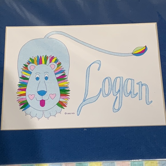 “LOGAN” PRINT - Ready for Framing/ Prefect addition to your child’s room - Picture 4 of 7